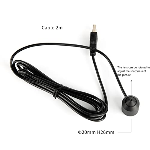 STINYTECH Kleine HD 1080P USB-Computerkamera mit 3,6-mm-Fischaugenobjektiv, Mini-USB-Webkamera für Mac/PC/Desktop/Laptop, 2 m Kabel 